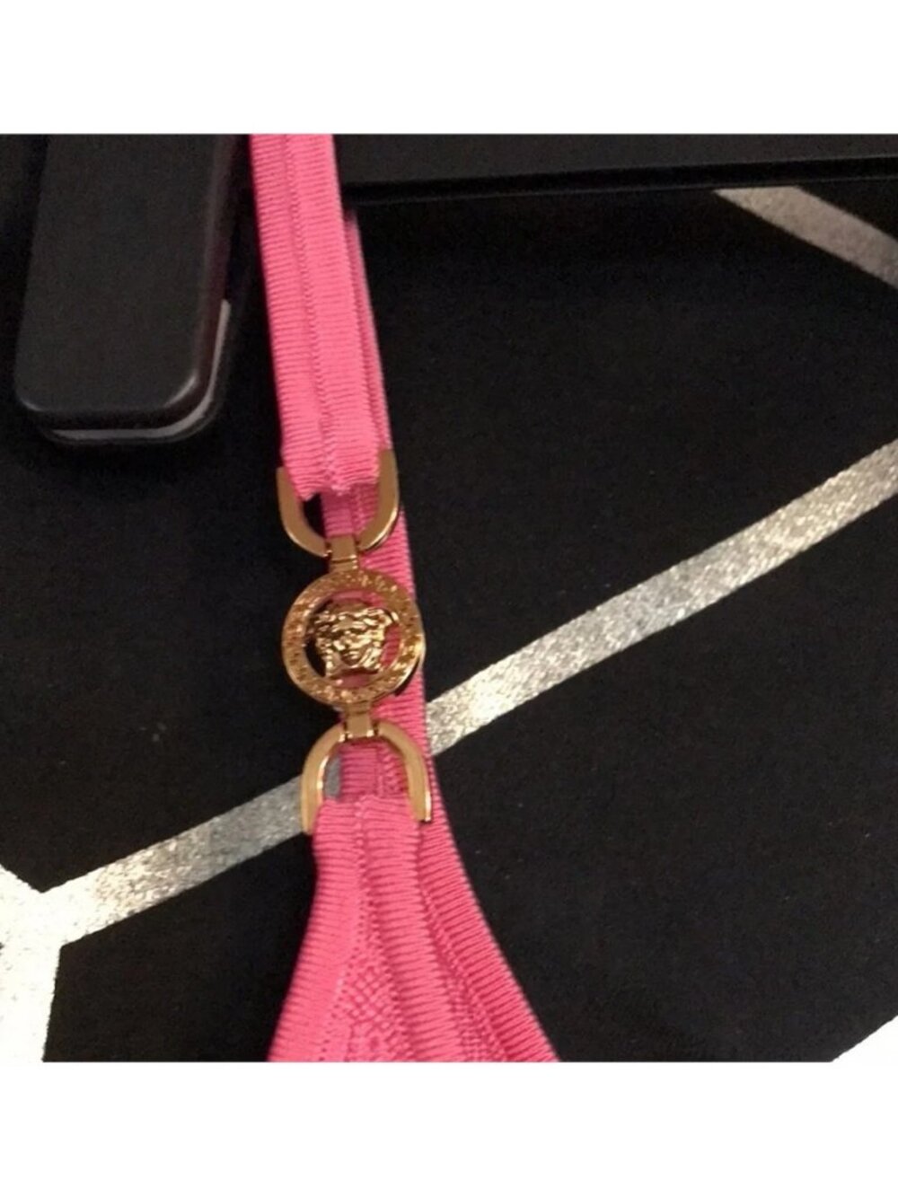 Versace Pink Crop Top 46 - Picture 4 of 7